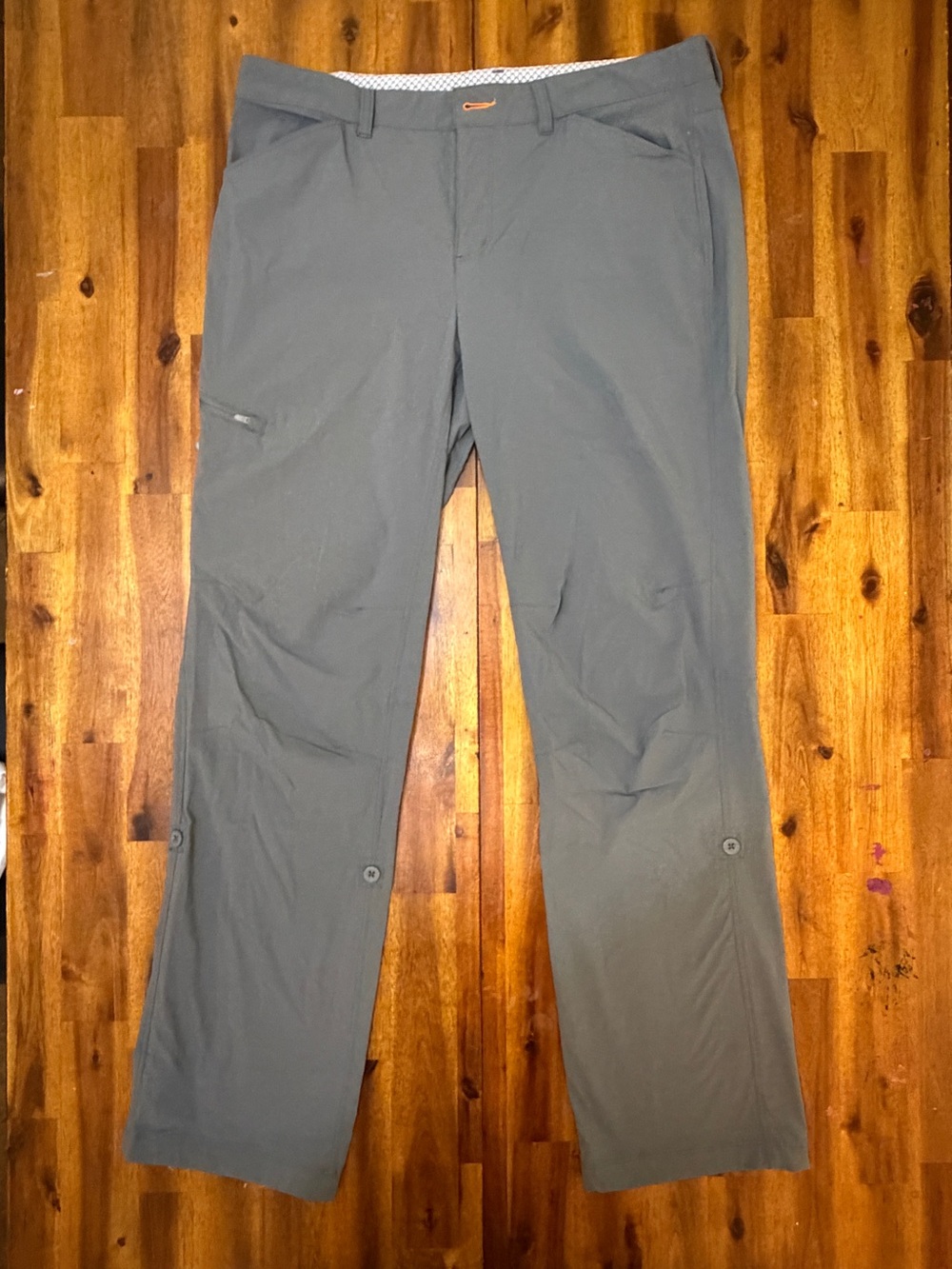 Women Lightweight Gray Orvis Travel hiking Pants size14